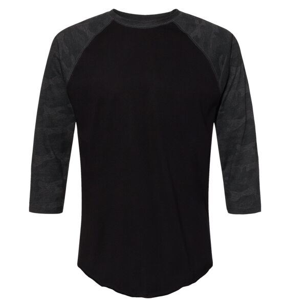 Men's Baseball Fine Jersey Three-Quarter Sleeve Tee Thumbnail