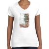 Women's Fine Jersey V-Neck Tee Thumbnail